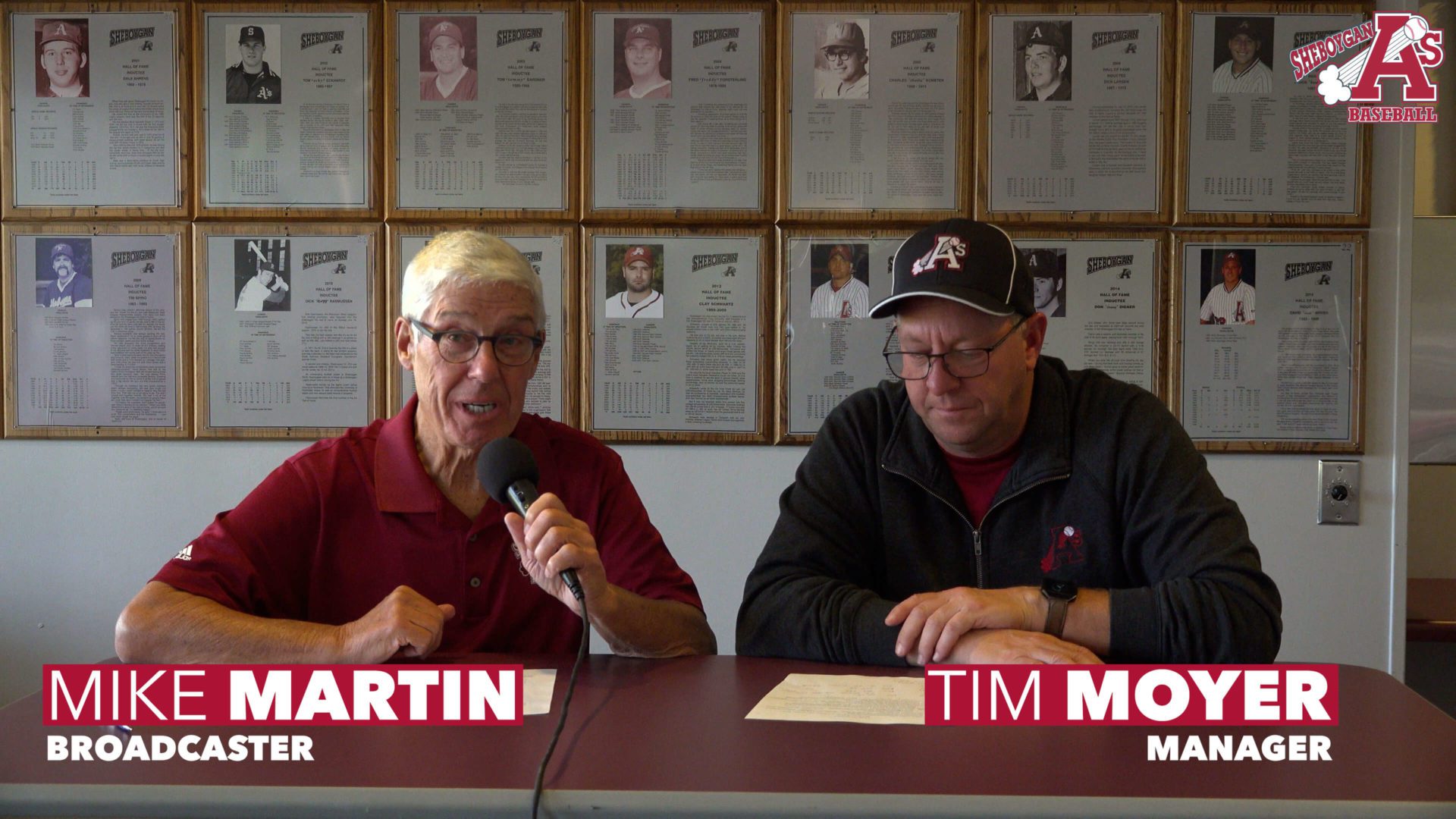 Mike Martin speaks with Manager Tim Moyer